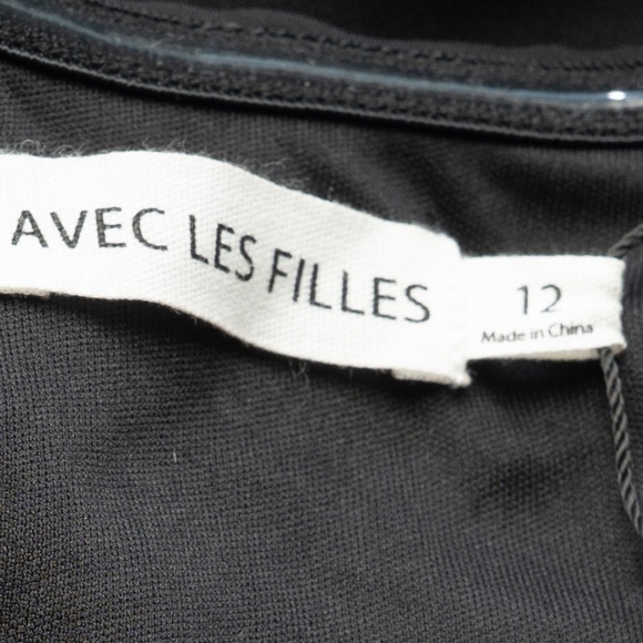 Avec Les Filles - Floral Applique Cutout Halter Midi Dress - Picture 10 of 13